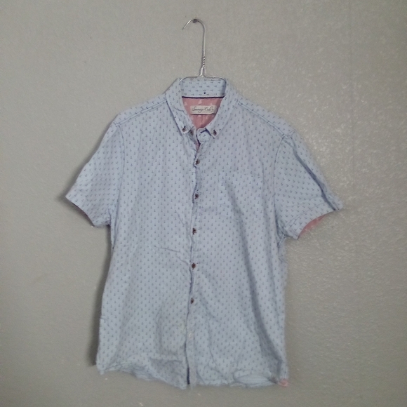 Sovereign Code Blue Casual Button Down Shirt ( Box EF ) - Picture 1 of 3